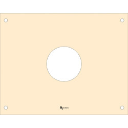 10M Air Pistol/Rifle Electronic Target Mask/Template Card Paper Ivory (10 pcs)